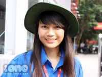 Đáng yêu nữ sinh tình nguyện Ngoại thương ảnh 7