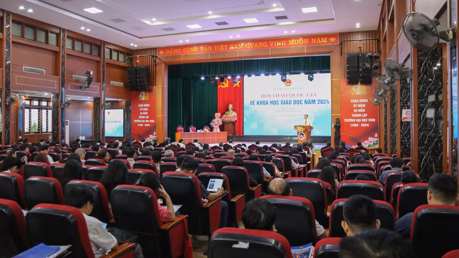 Toàn cảnh Hội thảo quốc gia về khoa học giáo dục năm 2024. (Ảnh: Phạm Tâm)
