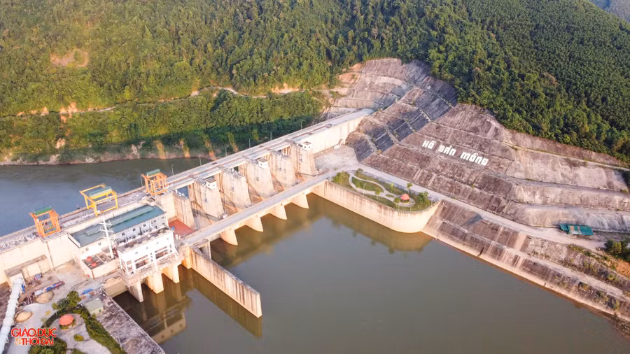 Dự án hồ chứa nước Bản Mồng tại tỉnh Nghệ An. (Ảnh: Phạm Tâm)