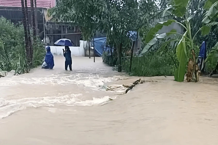 Cầu tràn Khe Cốc nơi xảy ra vụ việc.