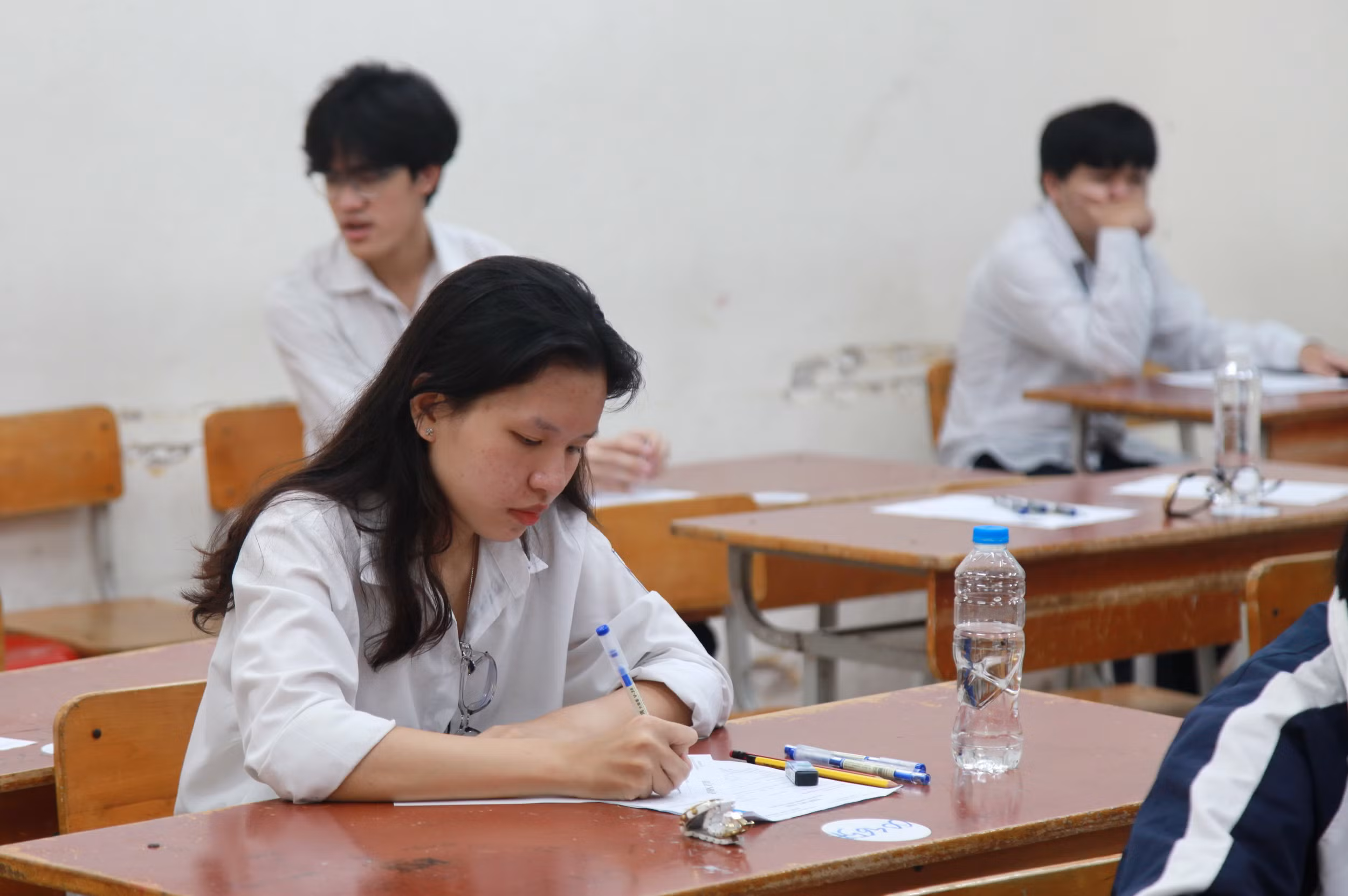 Ôn tập kỹ nên nhiều thí sinh tỏ ra rất tự tin trước môn thi này.