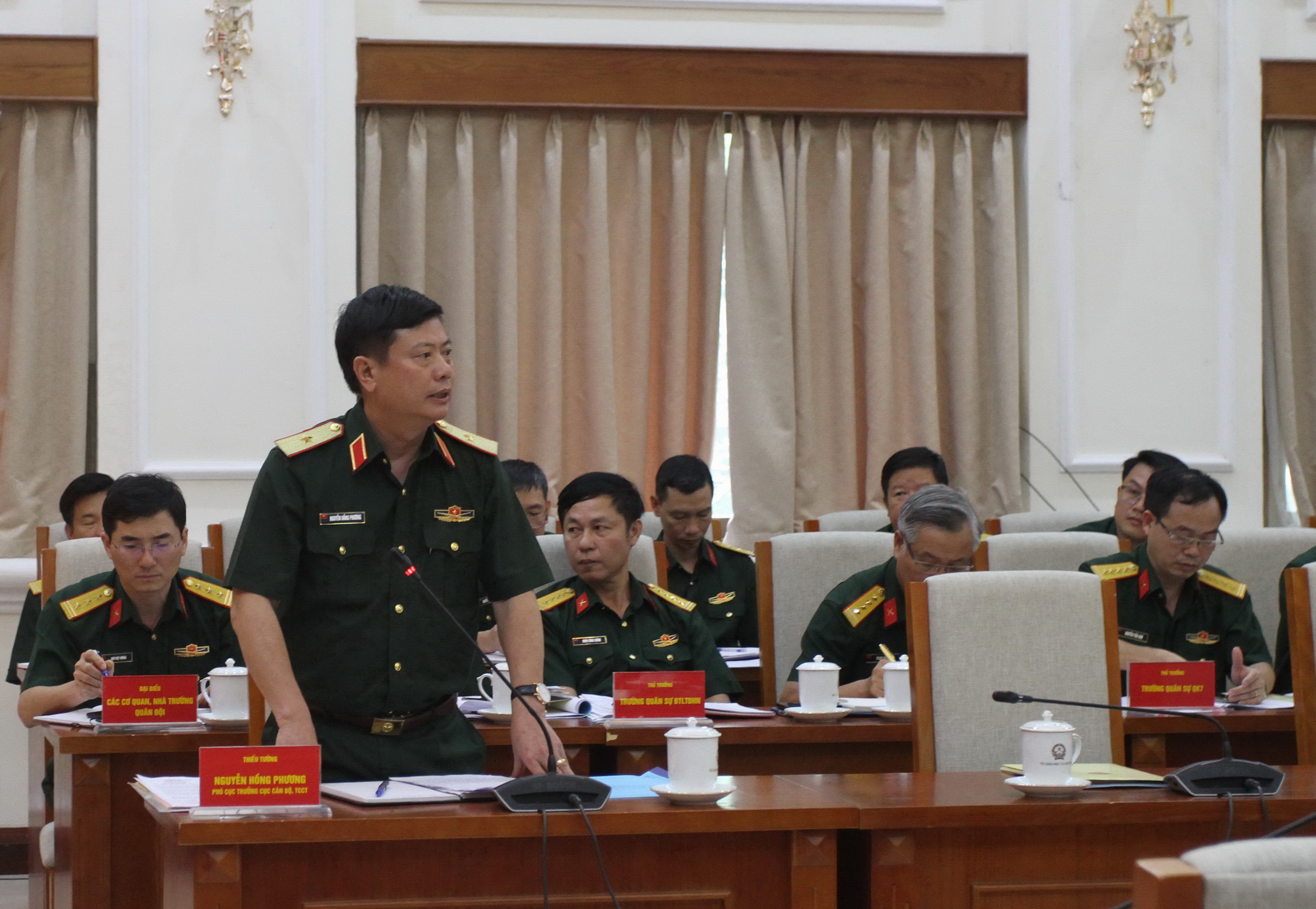 Đại biểu Bộ Quốc phòng. Đại biểu Bộ Quốc phòng.