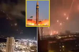 Iran phóng 3 loại tên lửa, Iron Dome bất lực trên bầu trời thủ đô Israel