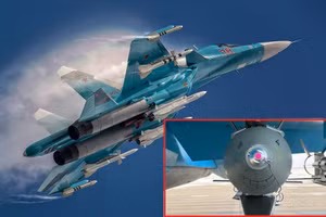 'Quả bom lễ hội' được treo trên máy bay chiến đấu Su-34