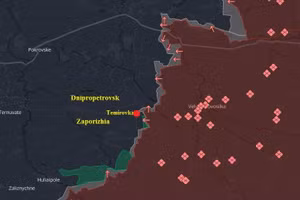 Nga tiến quân vào tam giác giữa 3 vùng Donetsk, Dnipropetrovsk, Zaporizhia