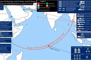 Iran tấn công phủ đầu phá hủy B-2A ở căn cứ Diego Garcia?