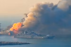 UAV Ukraine tấn công chiến hạm tận Thái Bình Dương?