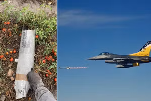 F-16 đánh chặn UAV Geran-2, phá hủy nhà dân ở Ba Lan