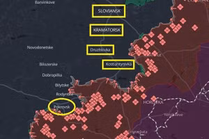 Nếu kiểm soát Slavyansk và Kramatorsk, quân Nga xộc thẳng tới sông Dnepr