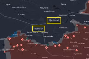 Bước tiến mạnh trên hướng Pokrovsk-Mirnograd