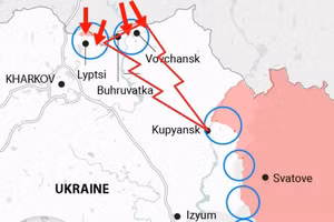 2 gọng kìm bóp nghẹt Kupiansk