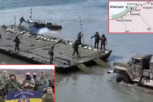 Lữ Hải quân đánh bộ 810 của Nga âm thầm từ Crimea tới Kherson