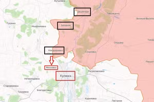 Quân Nga vượt sông Oskol, lập nồi hầm Kupiansk