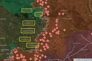 Trục phòng thủ cuối cùng ở Donetsk rung chuyển