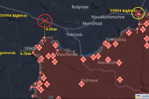 Đòn hiểm triệt đường sống của Pokrovsk