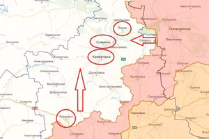 Nga hợp công Kramatorsk từ hai hướng