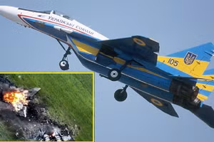 MiG-29 rơi trong vụ tập kích của 50 UAV Geran-2