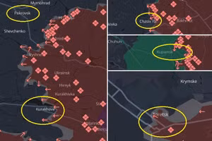 Nga đồng loạt tiến vào 5 thành phố lớn ở Donbass