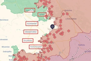 Ban công lửa ở Slavyansk-Kramatorsk