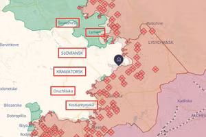 Ban công lửa ở Slavyansk-Kramatorsk
