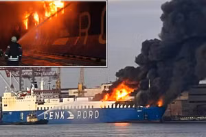 Nga biến các cảng biển Ukraine thành bãi chứa xác tàu cháy