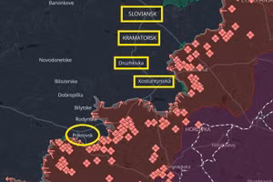 Áp lực nghẹt thở đè lên Slavyansk-Kramatorsk