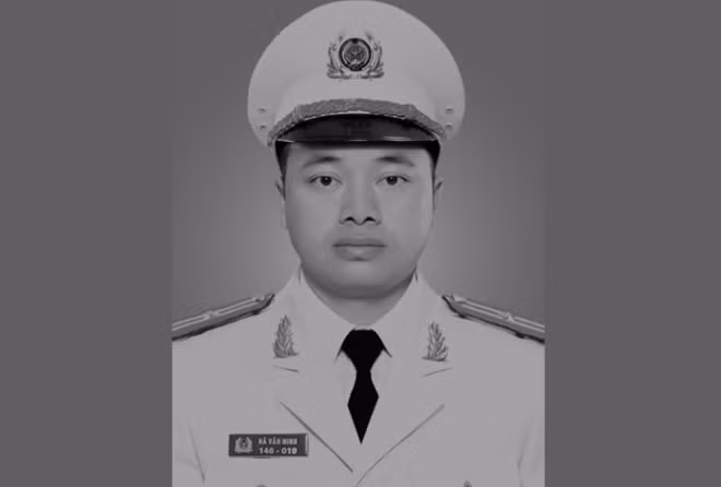 Đại úy Hà Văn Minh hy sinh khi thực hiện nhiệm vụ.