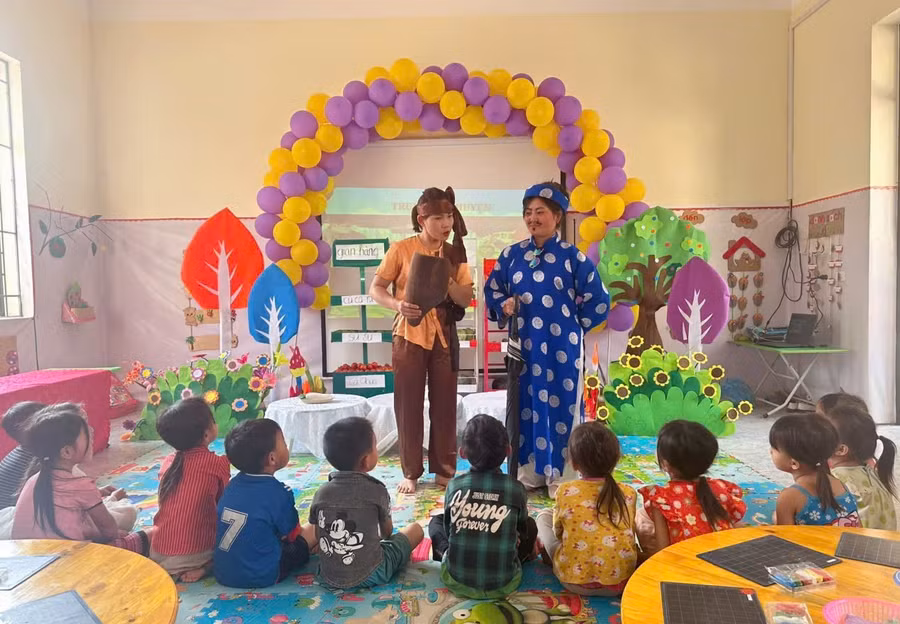 Tiết dạy chuyên đề của cô Lò Thị Yến.