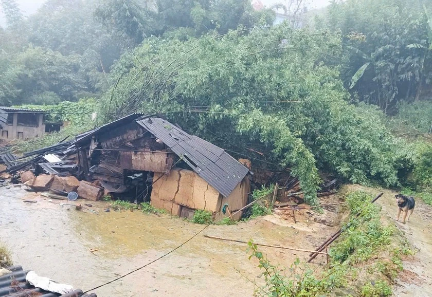 Huyện Bát Xát (Lào Cai) là địa phương chịu thiệt hại nặng do bão số 3.