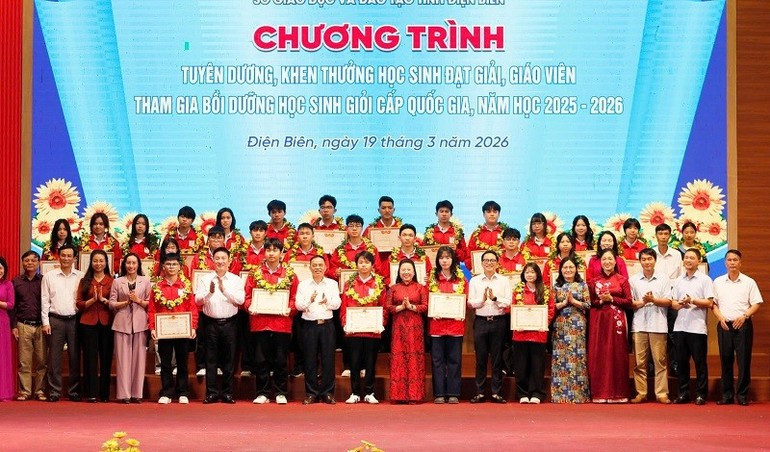 Điện Biên có 27 học sinh được vinh danh trong Kỳ thi chọn học sinh giỏi quốc gia năm học 2025–2026.