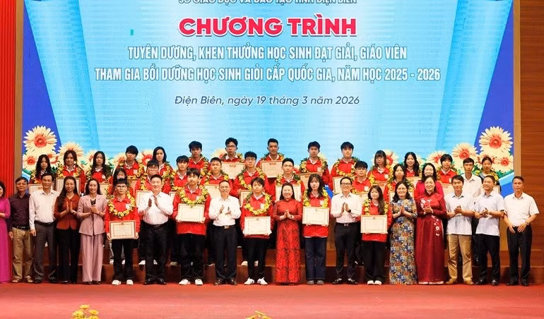 Điện Biên có 27 học sinh được vinh danh trong Kỳ thi chọn học sinh giỏi quốc gia năm học 2025–2026.