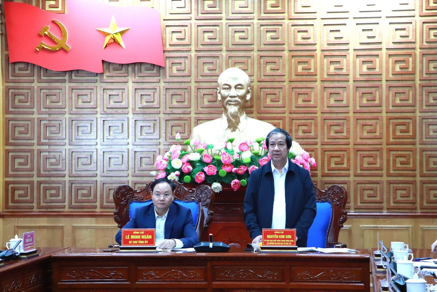 Bộ trưởng Nguyễn Kim Sơn cùng Đoàn công tác đã có buổi thăm và làm việc với tỉnh Lai Châu.