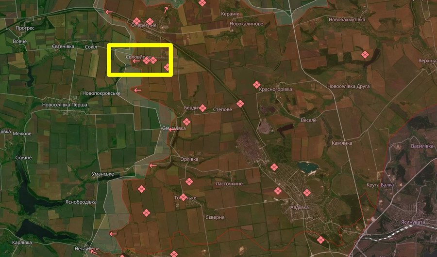 Quân Nga đã phải chịu thiệt hại lớn khi tấn công ra ngoài làng Solovyove. Quân Nga đã phải chịu thiệt hại lớn khi tấn công ra ngoài làng Solovyove.