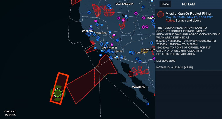 Vùng nước dành riêng cho cuộc tập trận hải quân của Hải quân Nga Vùng nước dành riêng cho cuộc tập trận hải quân của Hải quân Nga