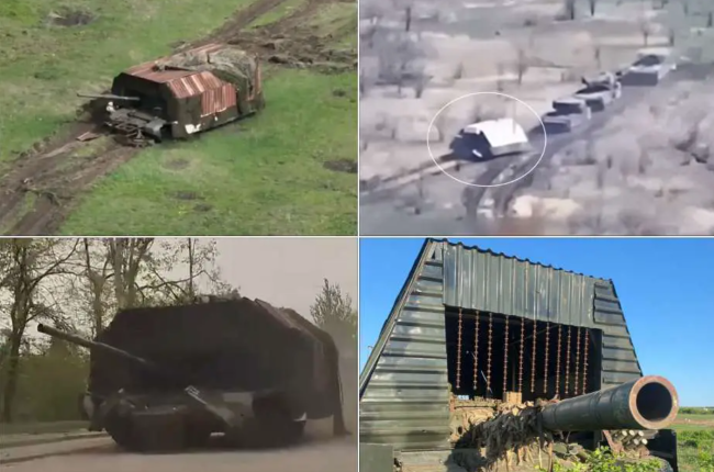 "Xe tăng con rùa" thực chất là phương tiện "hút hỏa lực" nhằm tạo điều kiện cho đội hình thiết giáp phía sau tiến công. "Xe tăng con rùa" thực chất là phương tiện "hút hỏa lực" nhằm tạo điều kiện cho đội hình thiết giáp phía sau tiến công.