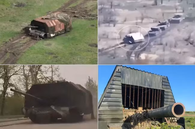 "Xe tăng con rùa" thực chất là phương tiện "hút hỏa lực" nhằm tạo điều kiện cho đội hình thiết giáp phía sau tiến công. "Xe tăng con rùa" thực chất là phương tiện "hút hỏa lực" nhằm tạo điều kiện cho đội hình thiết giáp phía sau tiến công.