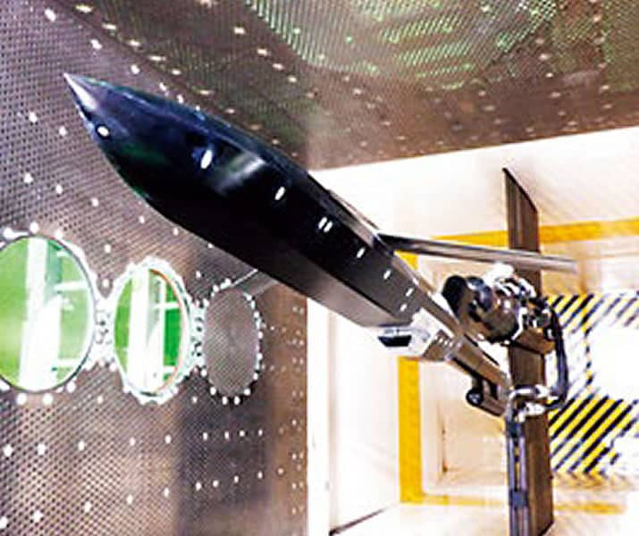 Tên lửa hành trình chống hạm SSM-3 được thử nghiệm trong hầm gió.