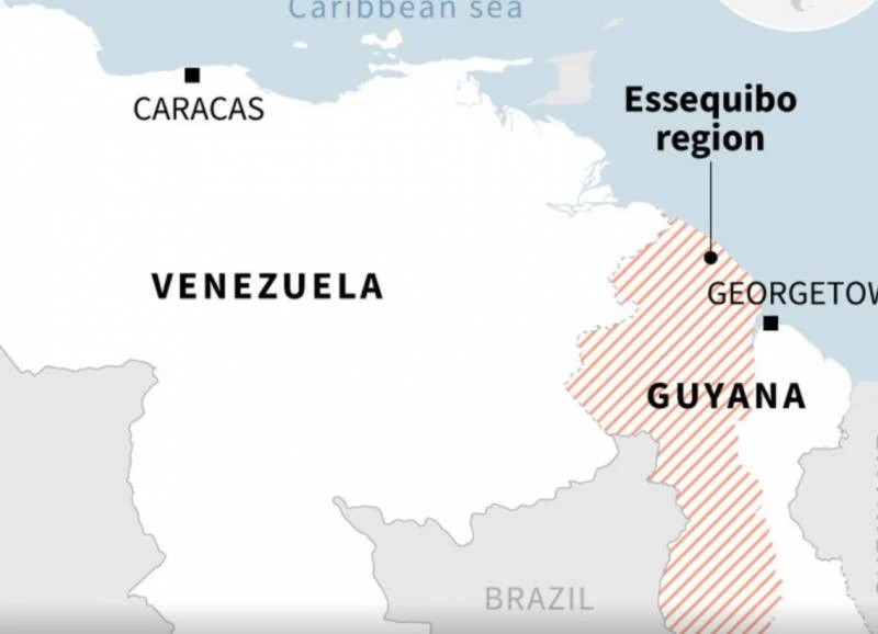 Tranh chấp lãnh thổ bùng lên giữa Venezuela và Guyana. Tranh chấp lãnh thổ bùng lên giữa Venezuela và Guyana.