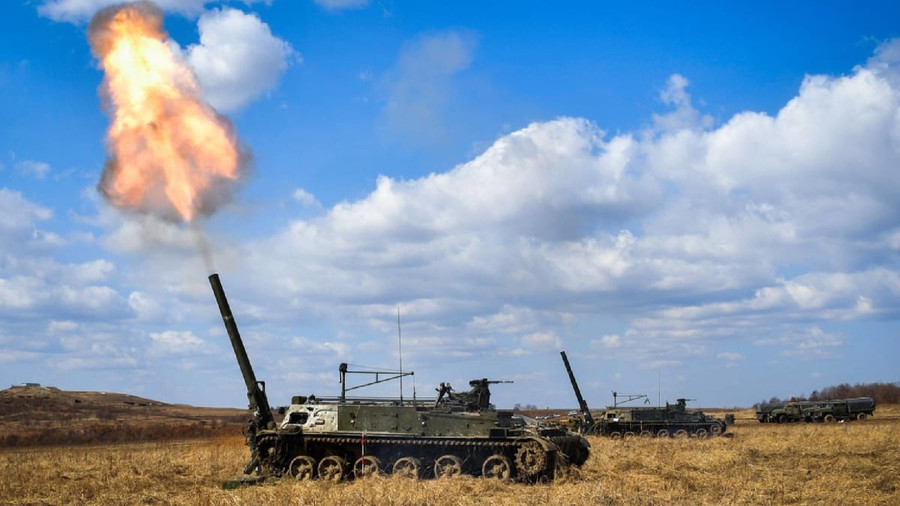 Cối tự hành 2S4 Tyulpan cỡ nòng 240 mm của Quân đội Nga. Cối tự hành 2S4 Tyulpan cỡ nòng 240 mm của Quân đội Nga.