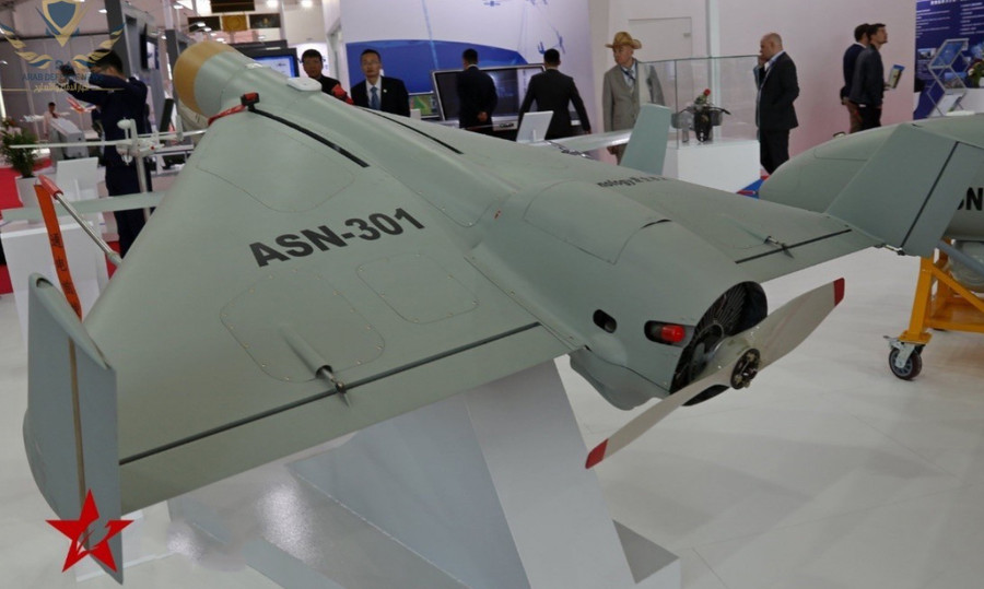 Máy bay không người lái cảm tử ASN-310 do Trung Quốc sản xuất. Máy bay không người lái cảm tử ASN-310 do Trung Quốc sản xuất.