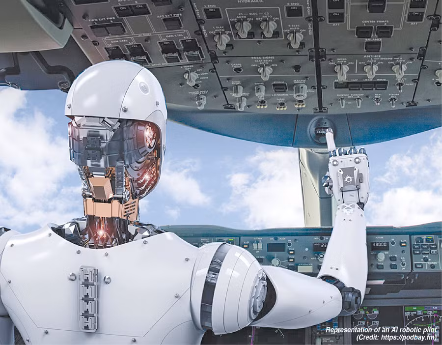 Hàn Quốc phát triển robot phi công có thể lái bất kỳ máy bay nào