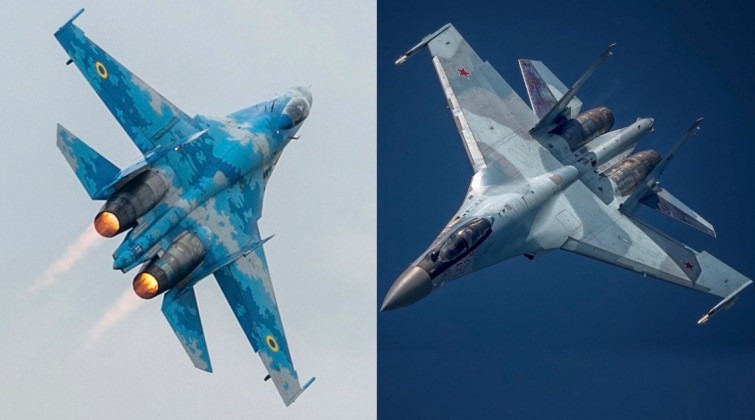 Tiêm kích Su-35 của Nga có ưu thế vượt trội khi đặt cạnh Su-27 của Ukraine Tiêm kích Su-35 của Nga có ưu thế vượt trội khi đặt cạnh Su-27 của Ukraine