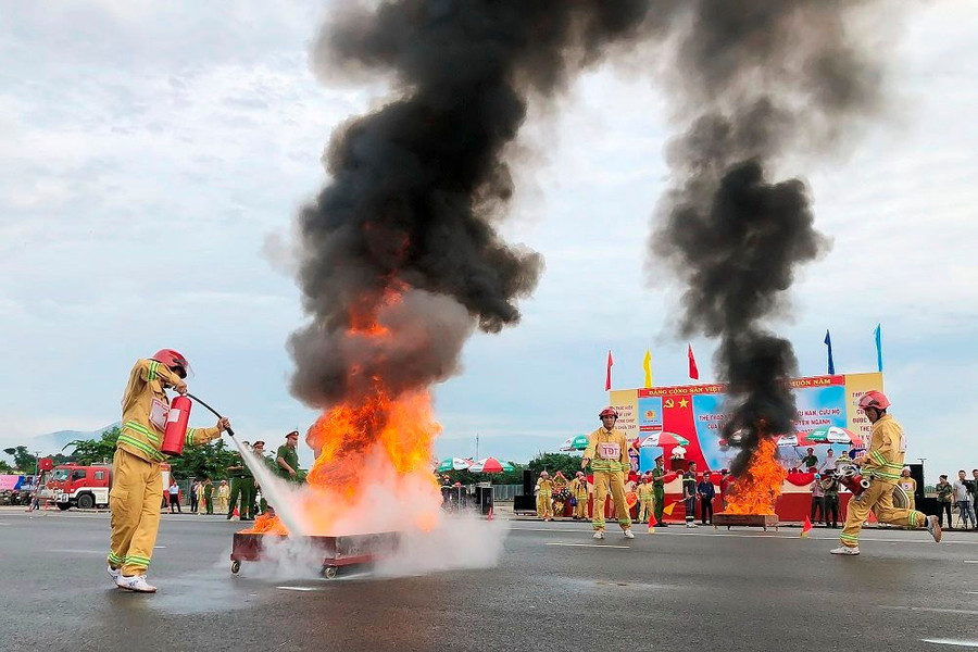 PV GAS luôn cảnh giác, tích cực luyện tập phòng chống thiên tai, cứu nạn cứu hộ