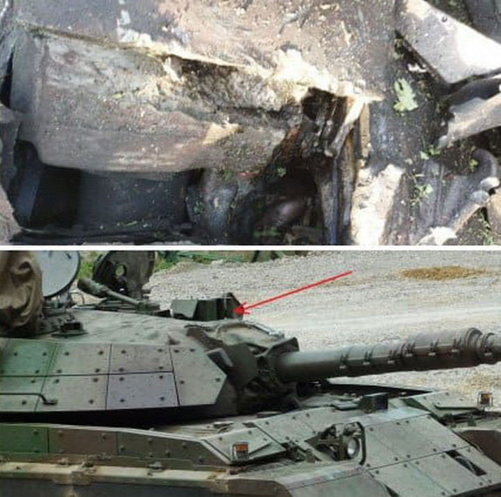 Giáp chính của xe tăng M55S không bị xuyên thủng, kíp lái vẫn đưa được nó về tuyến sau để sửa chữa. Giáp chính của xe tăng M55S không bị xuyên thủng, kíp lái vẫn đưa được nó về tuyến sau để sửa chữa.