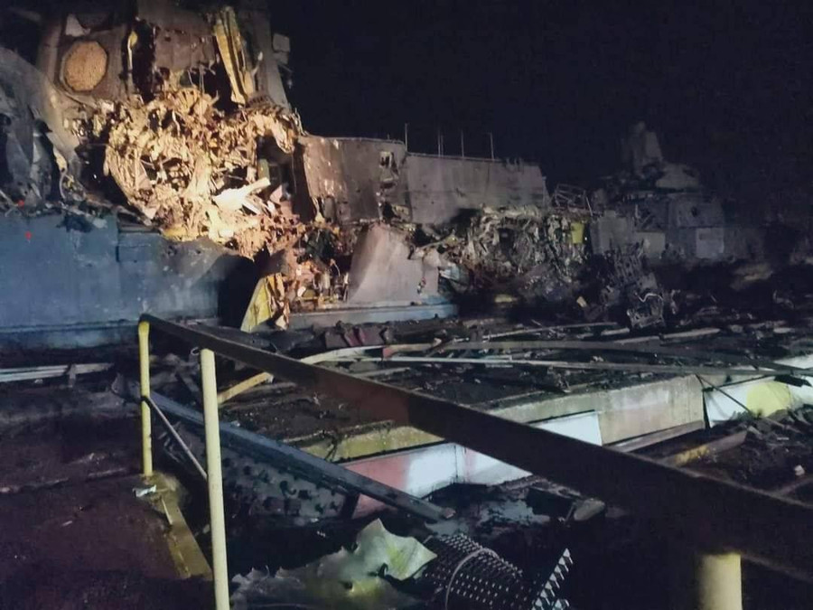 Tình trạng chiếc Askold sau khi trúng tên lửa Storm Shadow.