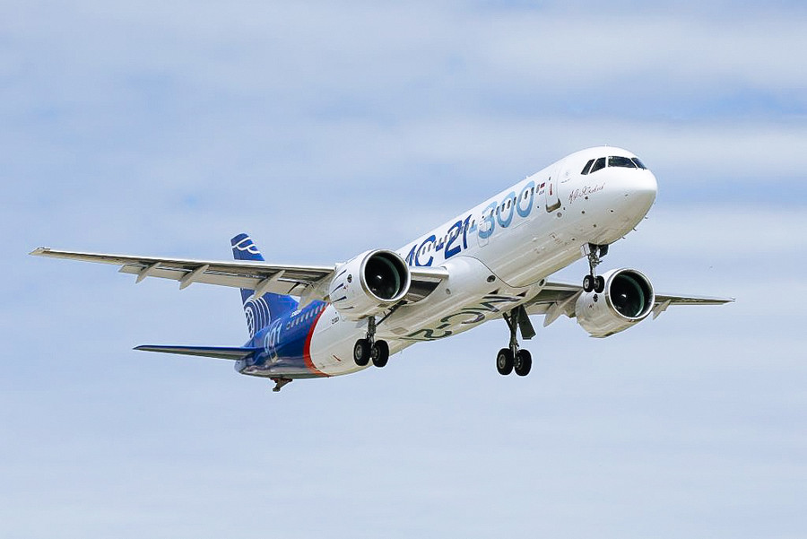 Máy bay chở khách MS-21 là dự án đầy tham vọng của Nga. Máy bay chở khách MS-21 là dự án đầy tham vọng của Nga.