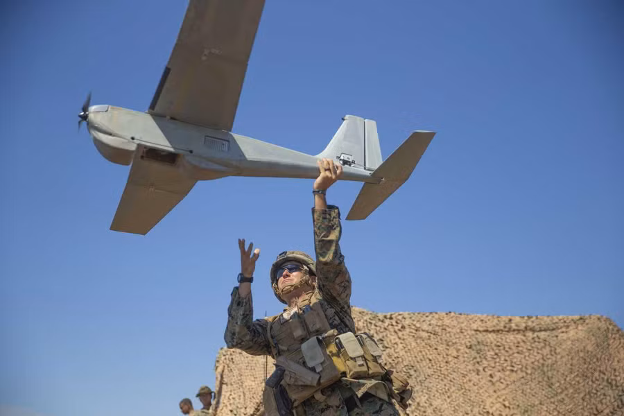 Máy bay không người lái trinh sát RQ-20 Puma chính là phương tiện quân sự mới nhất được binh sĩ Ukraine "tặng" Quân đội Nga.