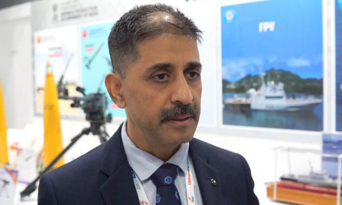 Ông Praveen Pathak - giám đốc phụ trách marketing và xuất khẩu thuộc Tập đoàn quốc phòng BrahMos Aerospace