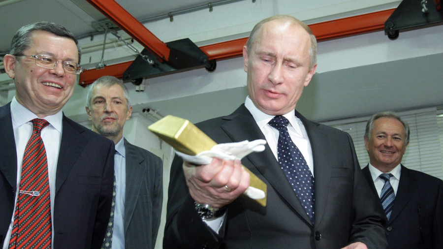 Kho dự trữ vàng của Nga theo nhận định đã mở rộng đáng kể. Kho dự trữ vàng của Nga theo nhận định đã mở rộng đáng kể.