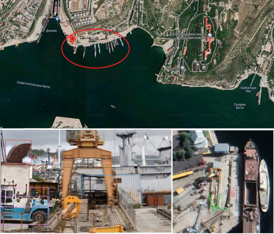 Địa điểm xảy ra vụ nổ tại thành phố cảng Sevastopol. Địa điểm xảy ra vụ nổ tại thành phố cảng Sevastopol.